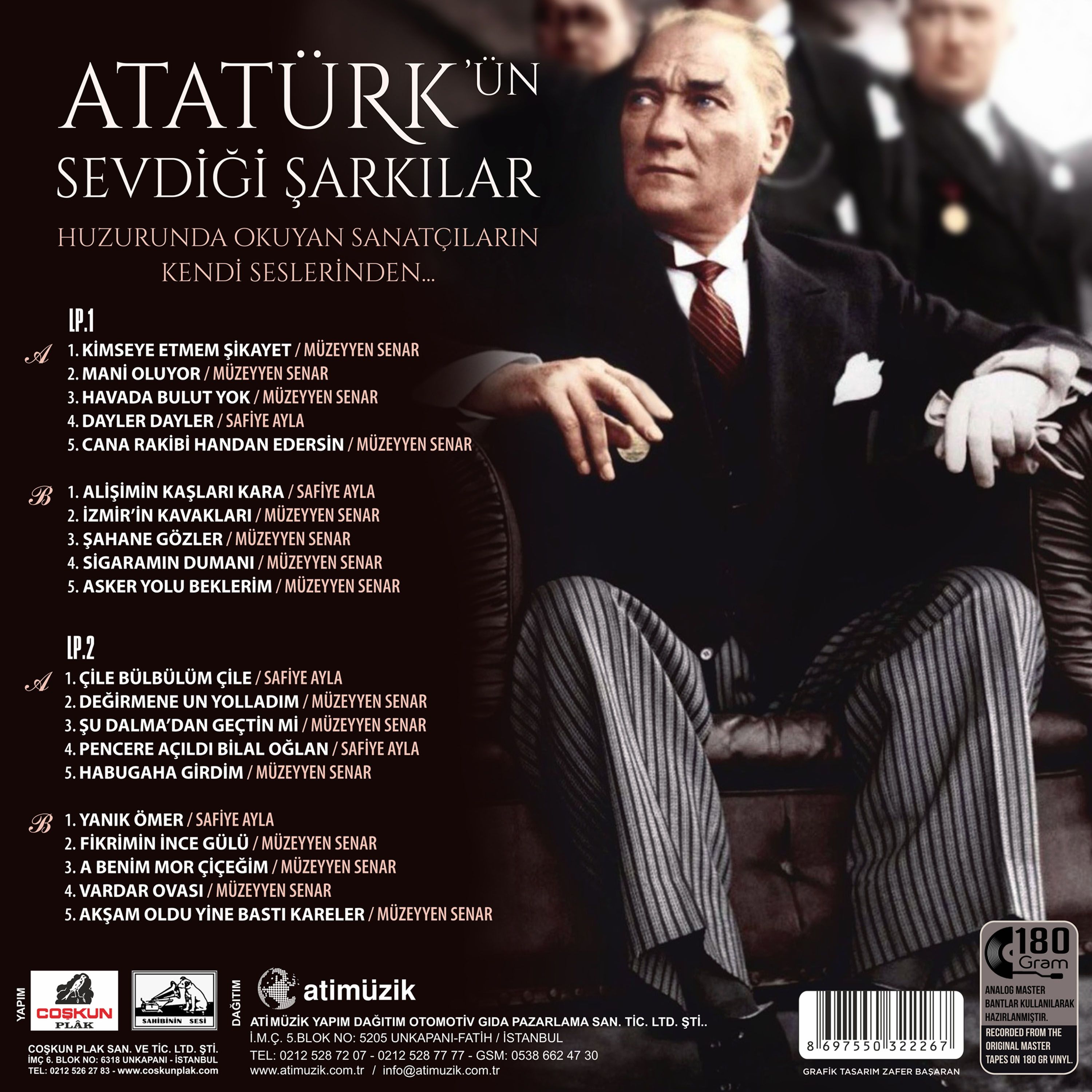 Atatürk'ün Sevdiği Şarkılar (Plak)
