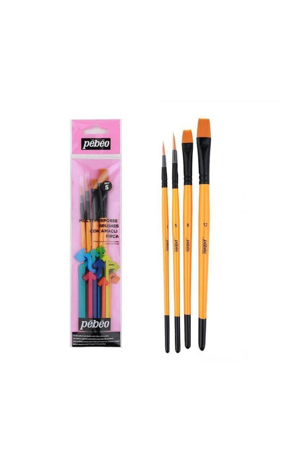 Pebeo Set-5 4'Lu Fırça Seti
