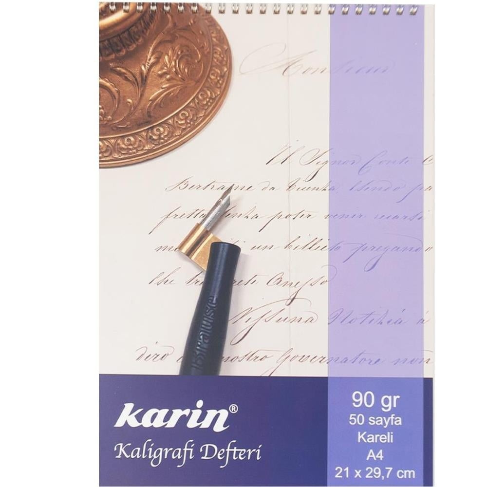 Karin Kaligrafi Defteri Kareli A4 110 gr 50 yp.