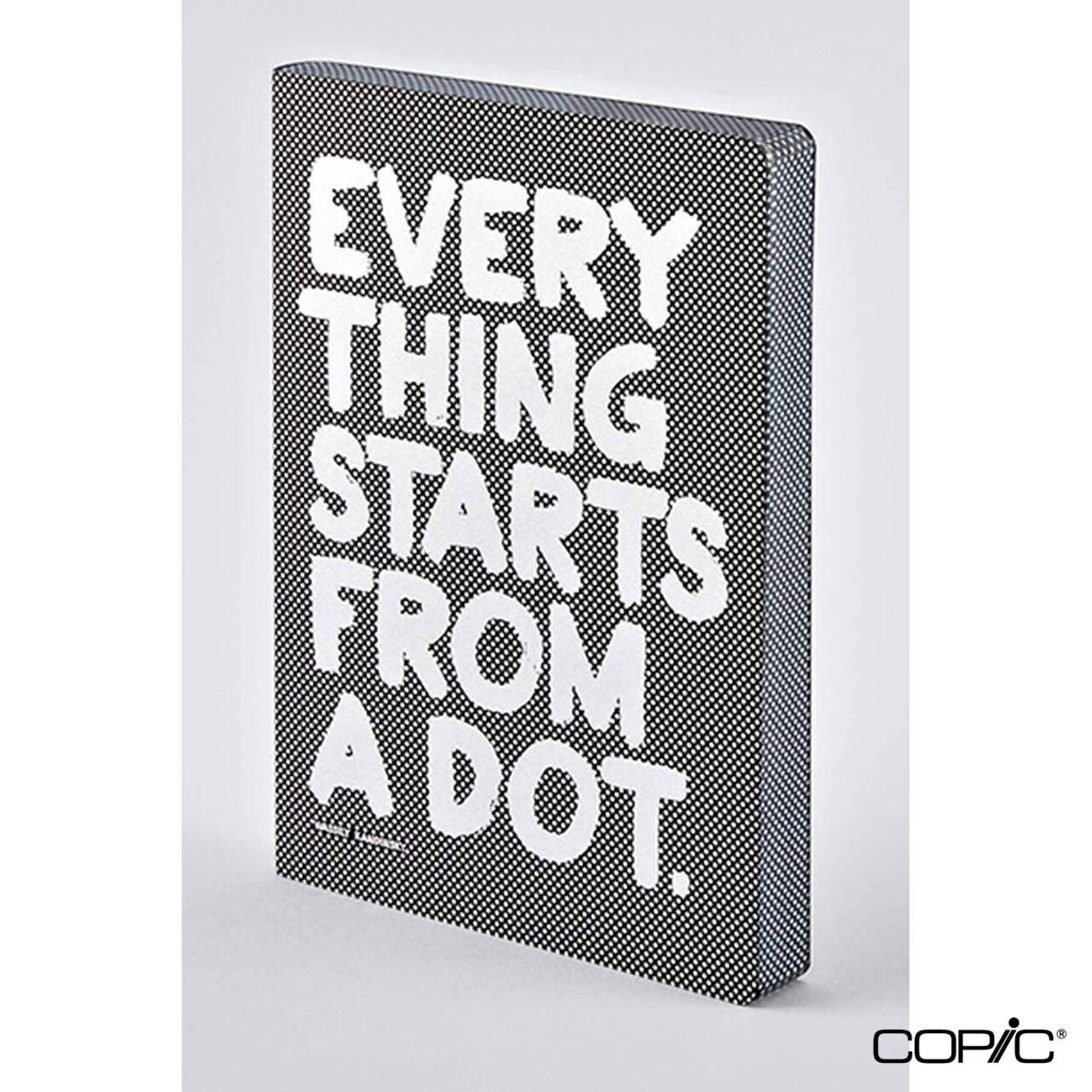 Nuuna Noktalı Premium Defter Everything Starts From A Dot  A5 120 gr 256 Sayfa