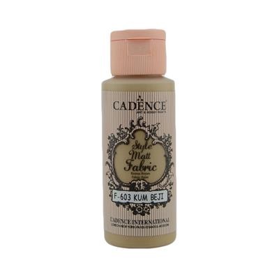 Cadence Style Matt Kumaş Boyası 59 Ml 603 Kum Beji