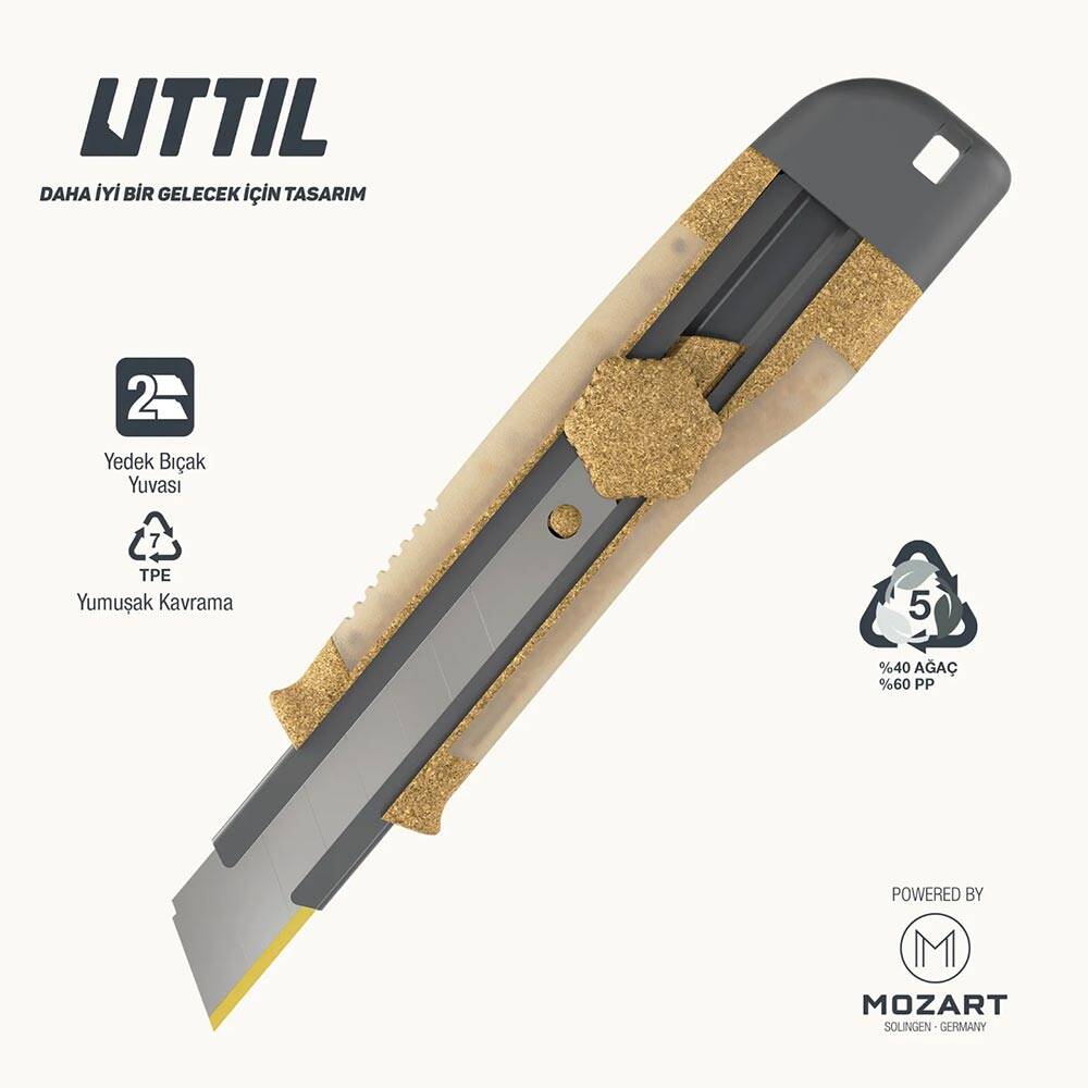 Mozart Uttil Aqua Natura Maket Bıçağı 18 mm