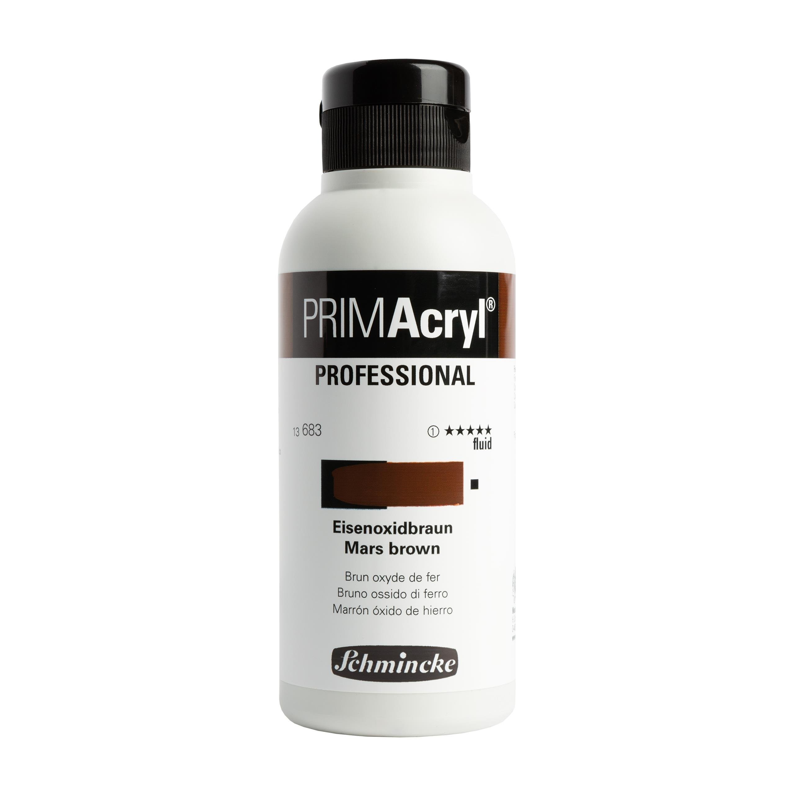 Schmincke Primacryl Artist Akrilik Boya 250 ml Seri 1 683 Mars Brown Fluid