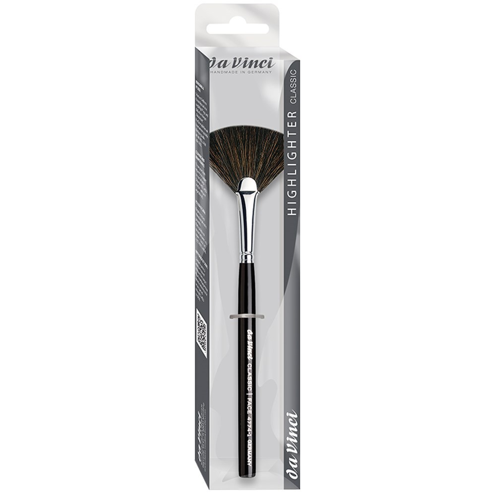 Da Vinci 4774 Seri Classic Fan Brush Dark Brown Extra Fine Mountain Goat Hair No:0