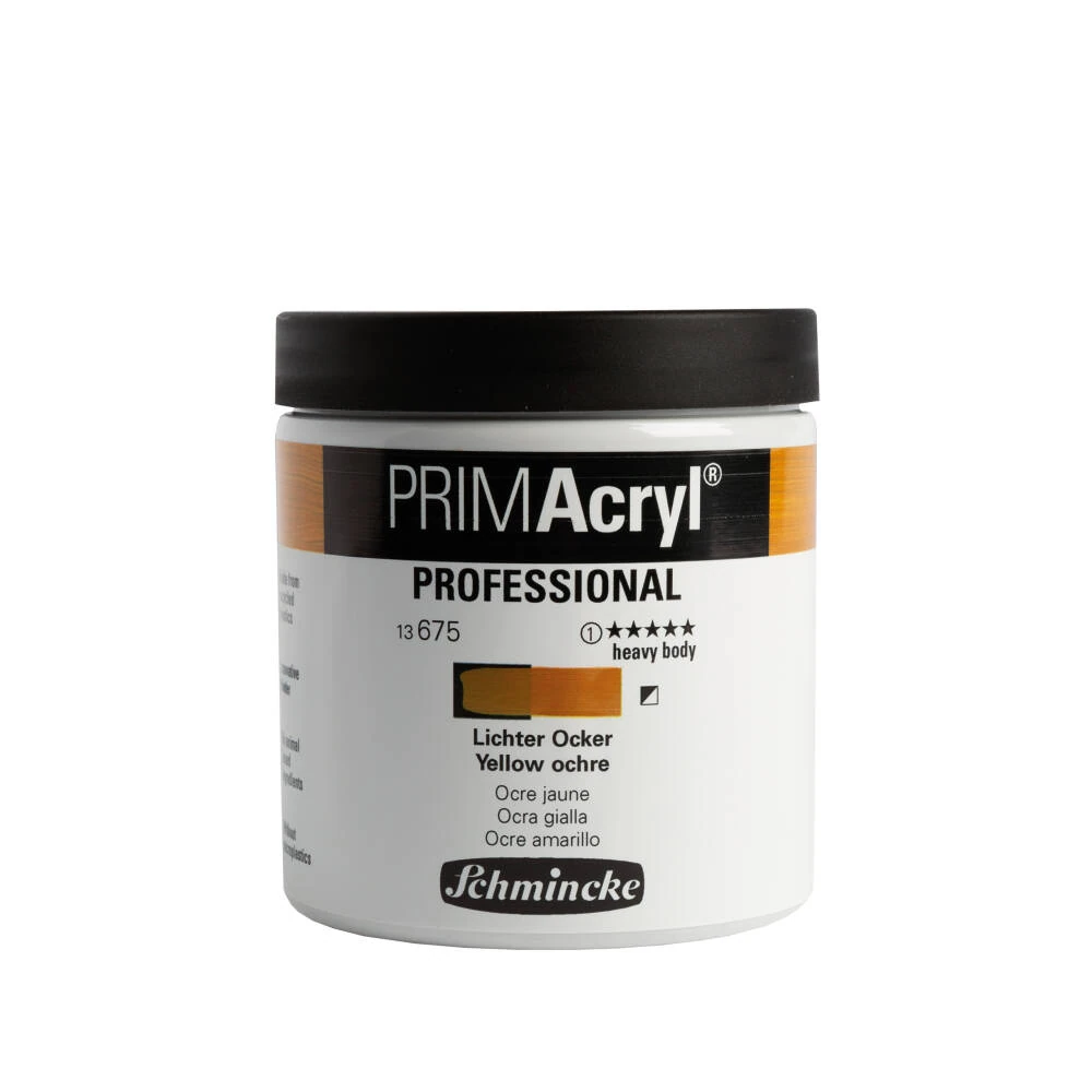 Schmincke Primacryl Artist Akrilik Boya 237 ml 675 Yellow ochre Seri 1