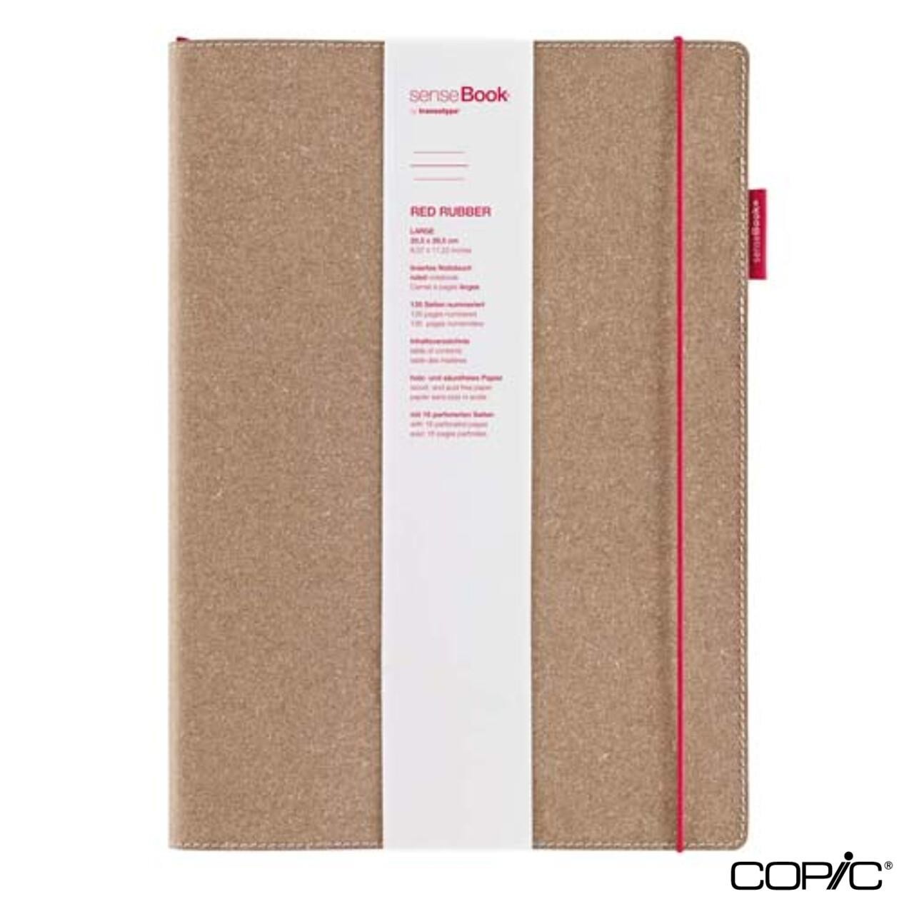 Sense Book Rubber M Red Çizgili A5 135 Sayfa