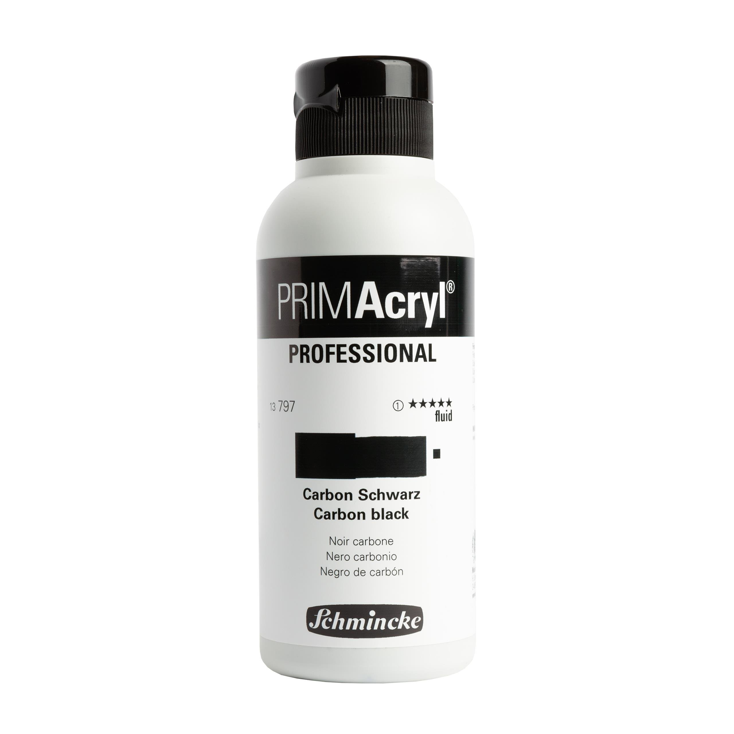 Schmincke Primacryl Artist Akrilik Boya 250 ml Seri 1 797 Carbon Black Fluid