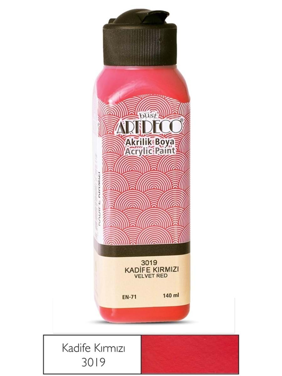 Artdeco Akrilik Boya 140 ml 3019 Türk(Kadife) Kırmızısı