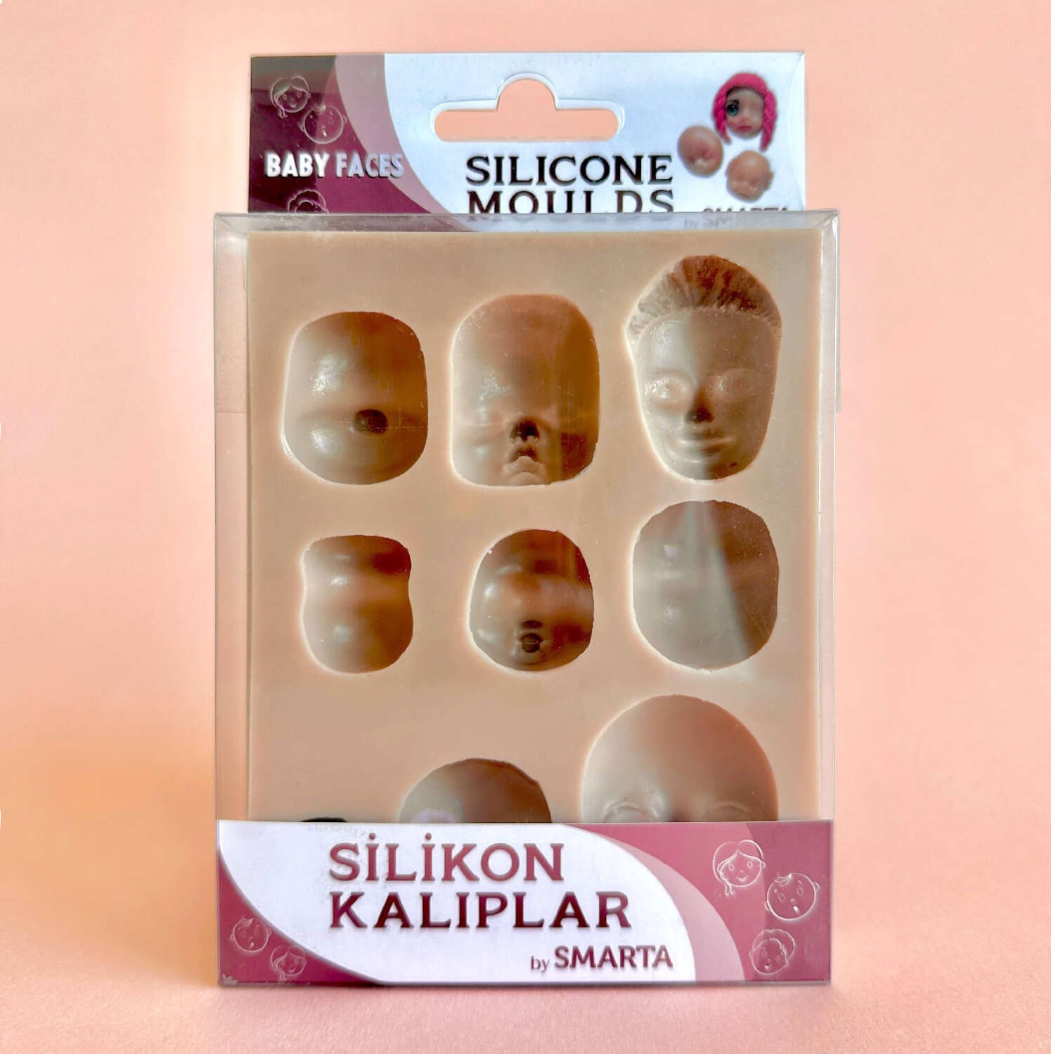 Smarta Silikon Kalıp Bebek Yüzleri SK1013019