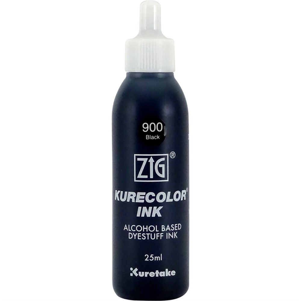 Zig Kurecolor Mürekkep 25 ml 900 Black