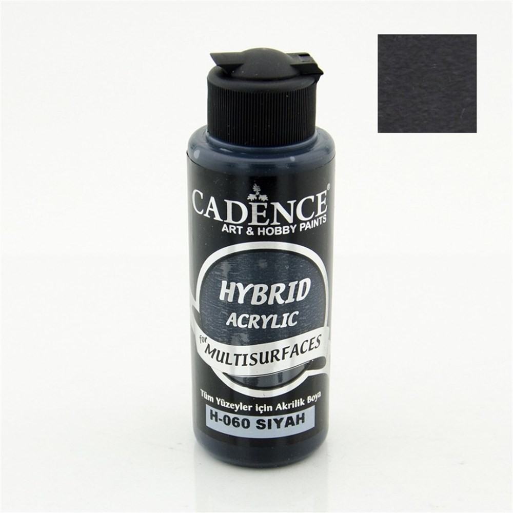 Cadence Hybrid Multisurface Akrilik Boya 120 ml H060 Siyah