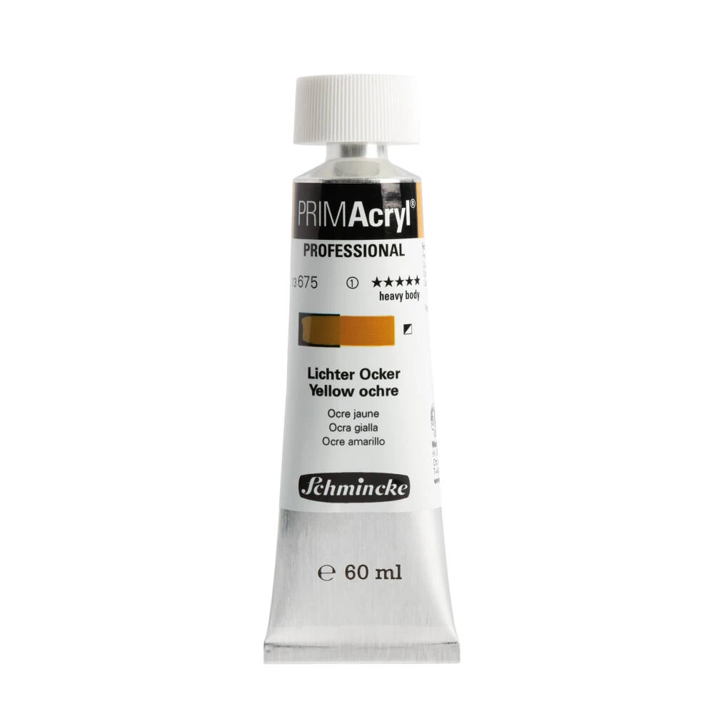 Schmincke Primacryl Artist Akrilik Boya 60 ml 675 Light Ochre
