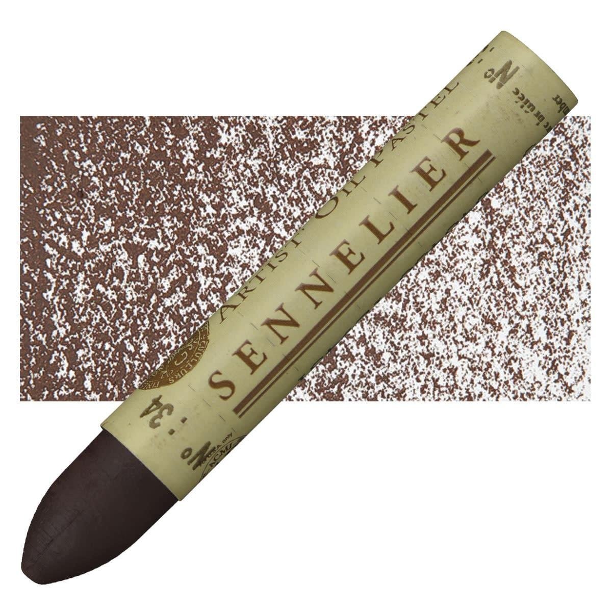 Sennelier Oil Pastel Burnt Umber No:034