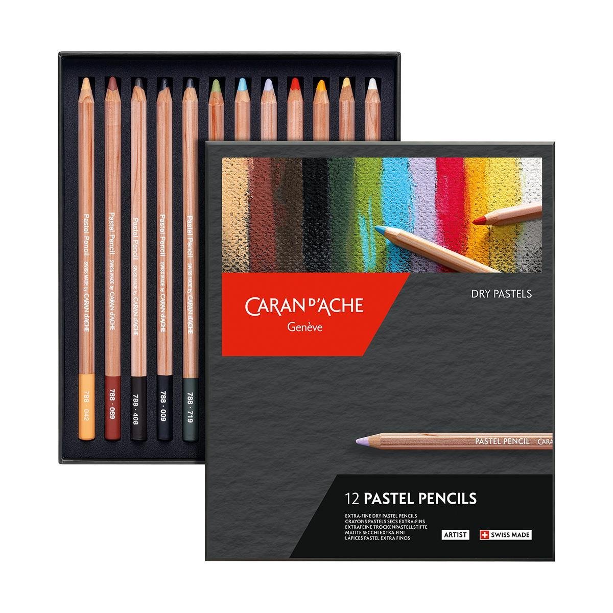 Caran d'Ache Pastel Pencils Set 12 Renk