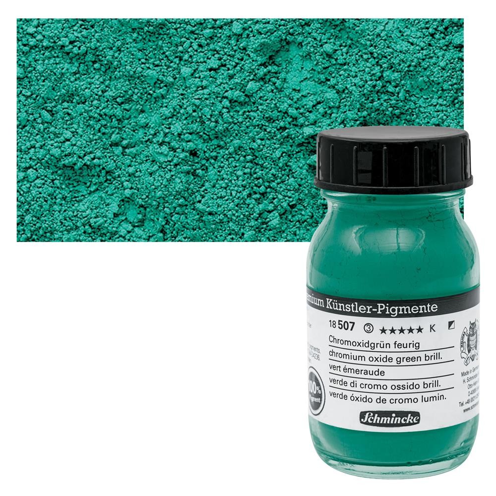 Schmincke Toz Pigment Chromium Oxide Green Brilliant 100 ml