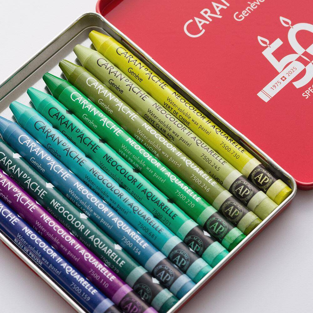 Caran d'Ache Neo Pastel Seti Lush 10 Renk