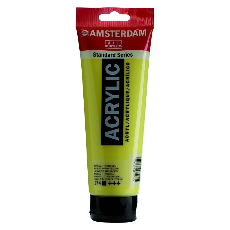 Talens Amsterdam Standard Akrilik Boya 120 ml 274 Nickel Titanium Yellow