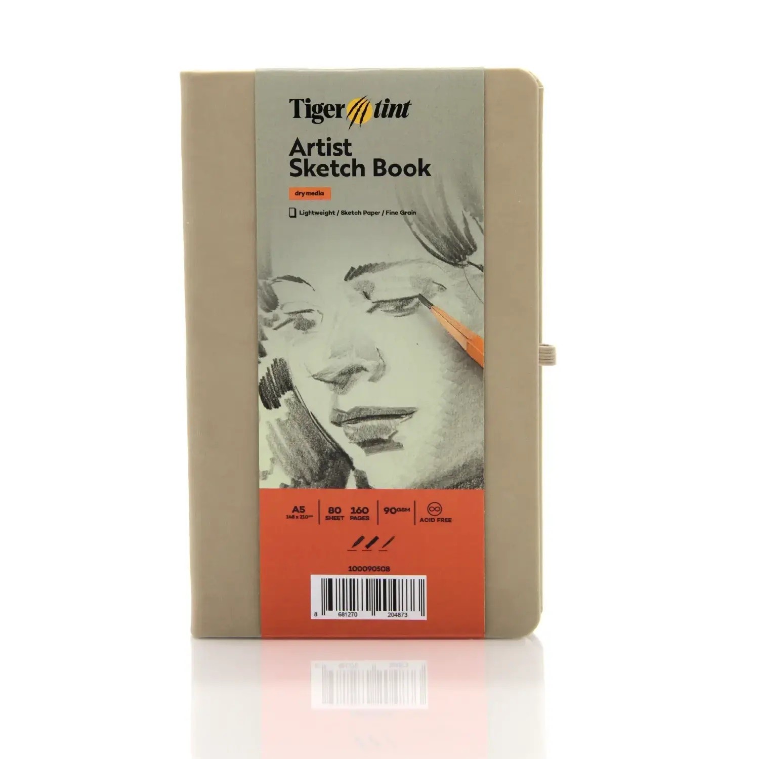 Tigertint Sketchbook Sert Kapaklı Eskiz Defteri 90 gr A5 80 Yaprak Bej