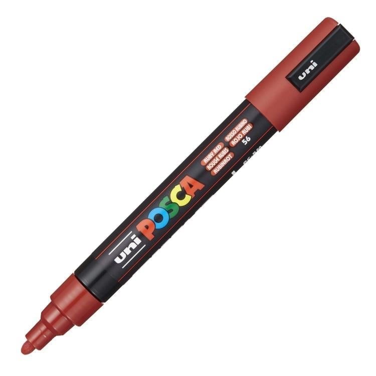 Uni Posca Pc-5M Boyama Markörü 1.8-2.5 mm Yakut Kırmızı