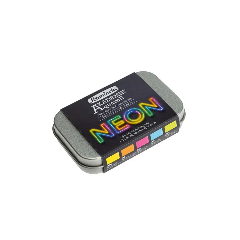 Schmincke Akademie Aquarell 5 Renk Neon Renkler
