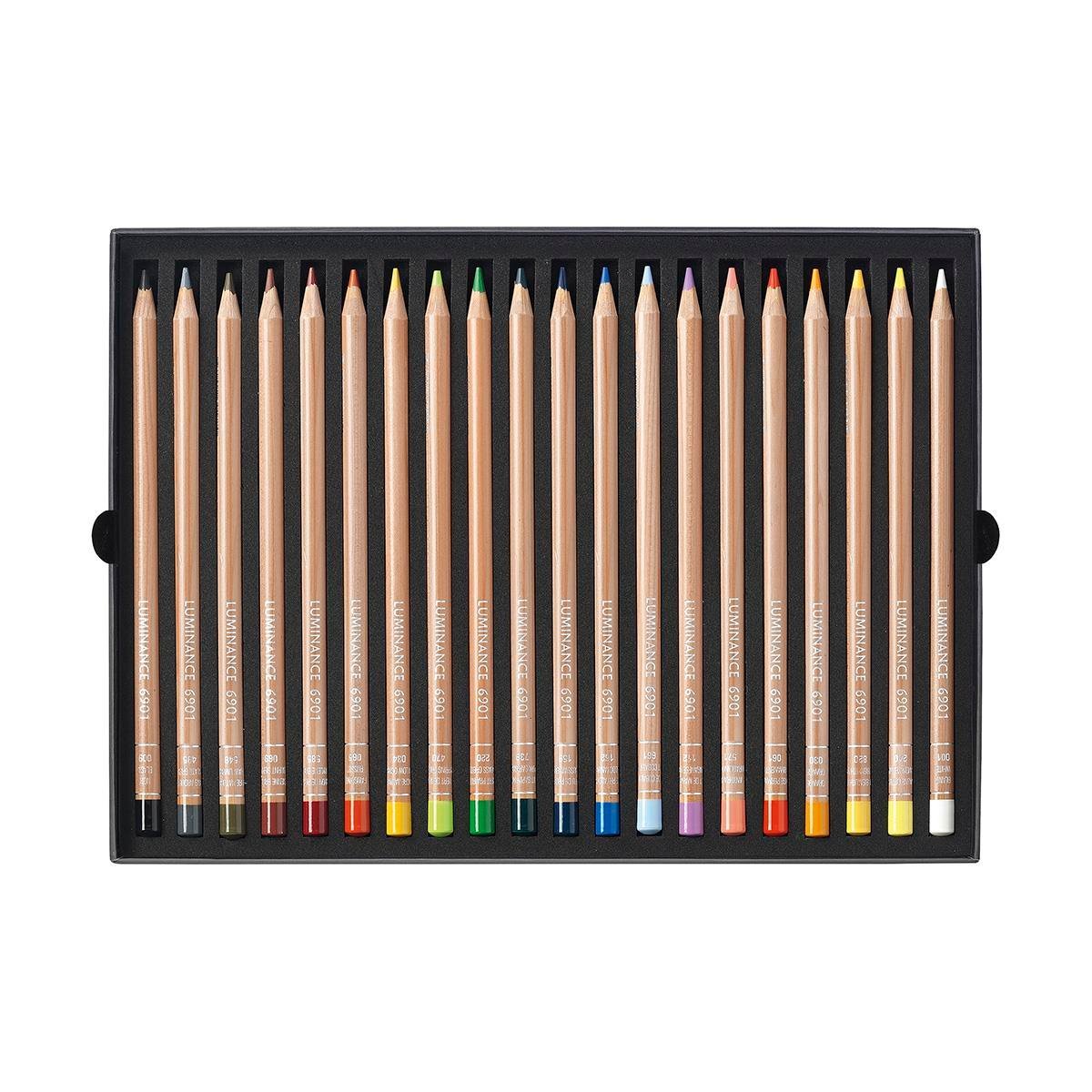 Caran d'Ache Luminance 6901 Kuru Boya Kalem Seti 20 Renk