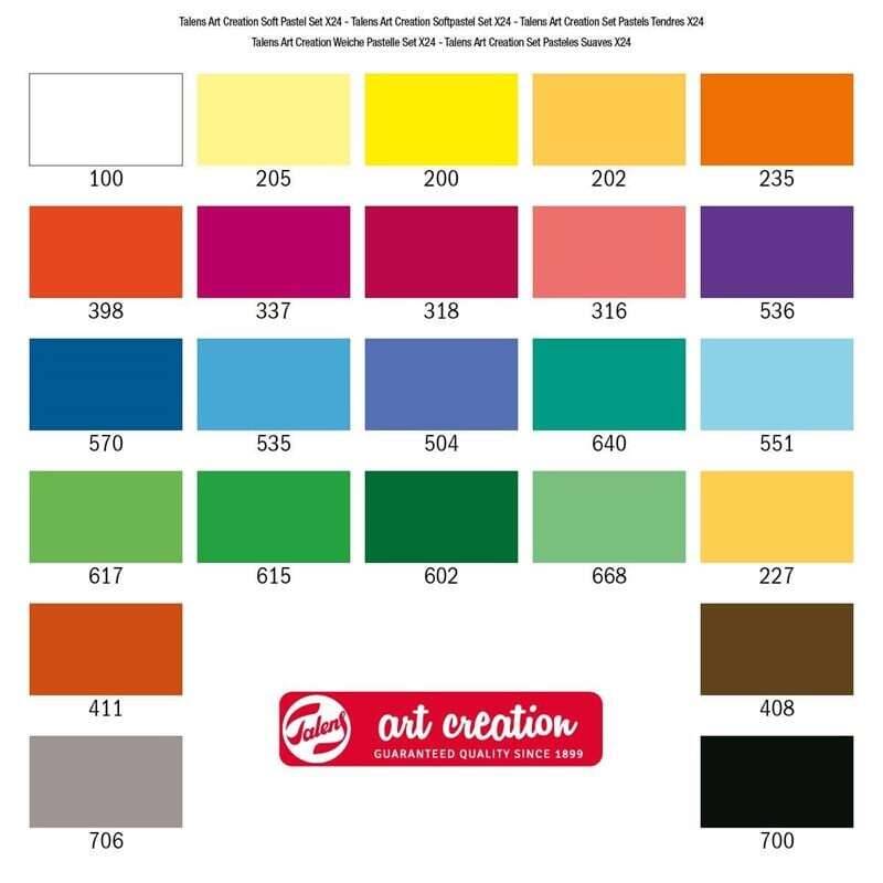 Talens Art Creation Soft Pastel Set 24 Renk