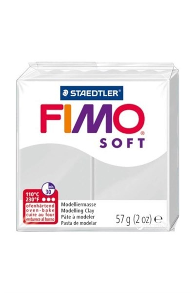 Fimo Soft Polimer Kil Yunus Gri 57 gr