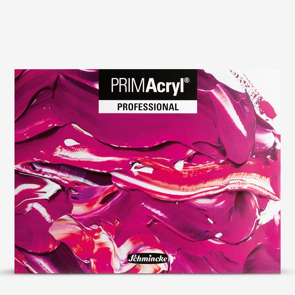Schmincke Primacryl Artist Ahşap Kutu Akrilik Boya Seti 35 ml x 10 renk Seti 150ml beyaz ve Fırça Hediyeli