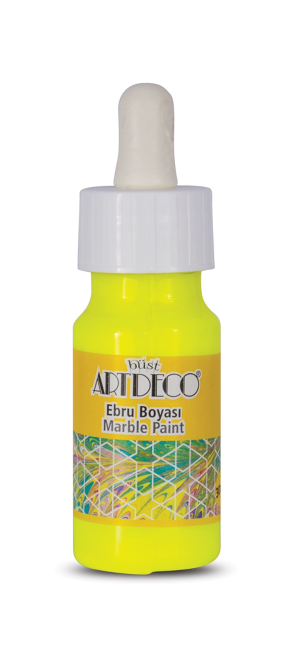 Artdeco Ebru Boyası 30 ml 91 Neon Sarı