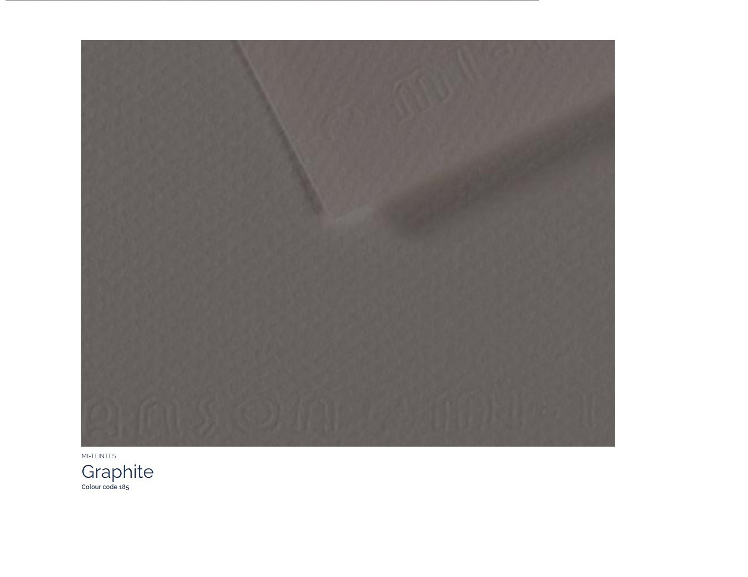 Canson Mi-Teintes Pastel Kağıdı 50x65 160g Graphite Grey 185