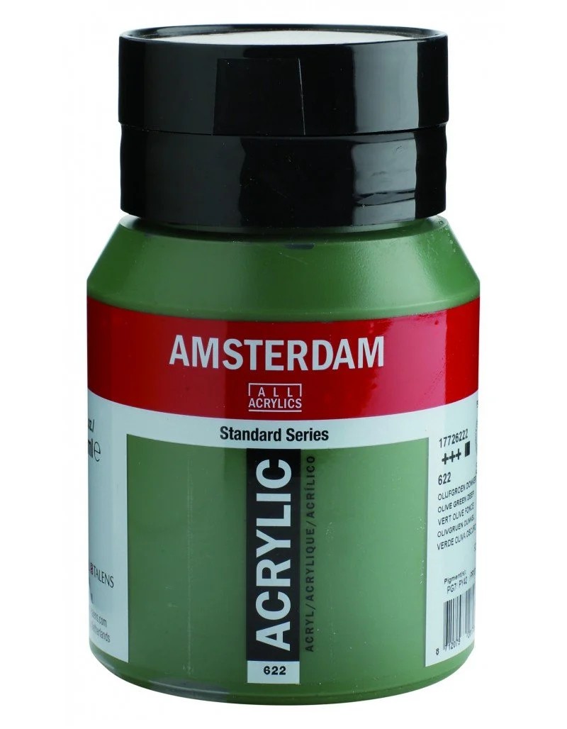 Talens Amsterdam Standard Akrilik Boya 500 ml 622 Olive Green Deep