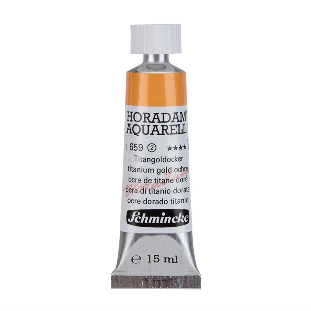 Schmincke Horadam Aquarell Artist Sulu Boya 15 ml Tüp Seri 2 659 Titanium Gold Ochre