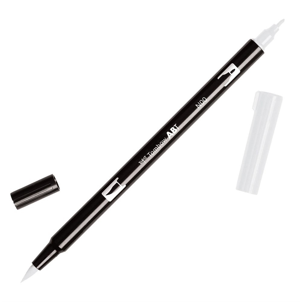 Tombow Dual Brush Pen Grafik Çizim Kalemi N00 Colorless Blender (Renk Açıcı-Kaynaştırıcı)