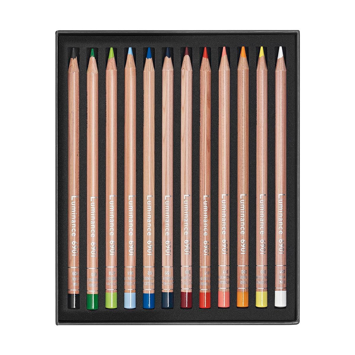Caran d'Ache Luminance 6901 Kuru Boya Kalem Seti 12 Renk