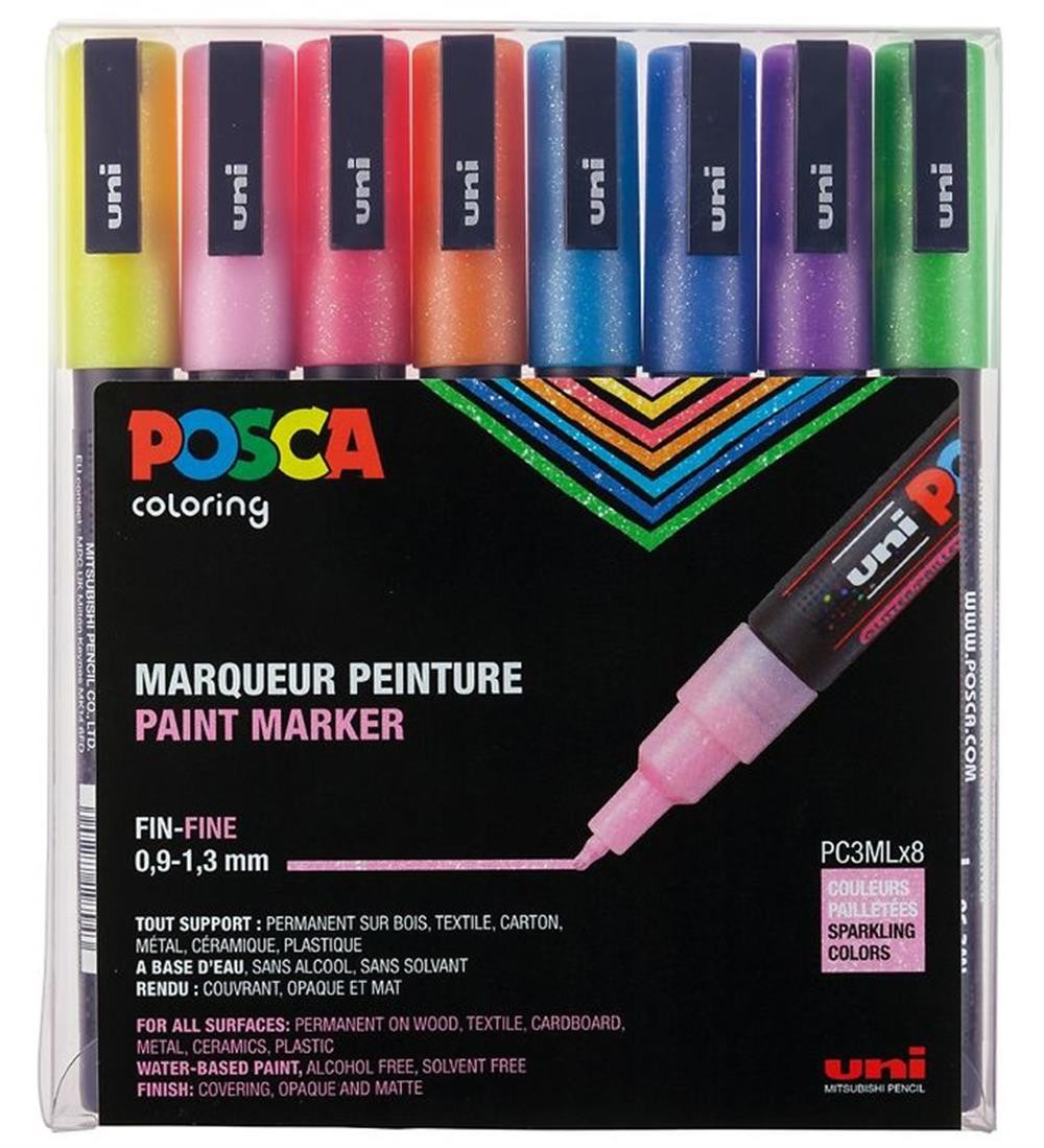 Uni Posca PC-3ML 0.9-1.3 mm 8'li Simli