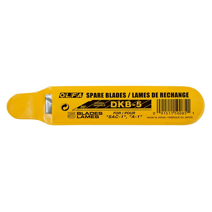 Olfa Dkb-5 30 Derece Açılı Dar Maket Bıçağı Yedeği 5li Kap