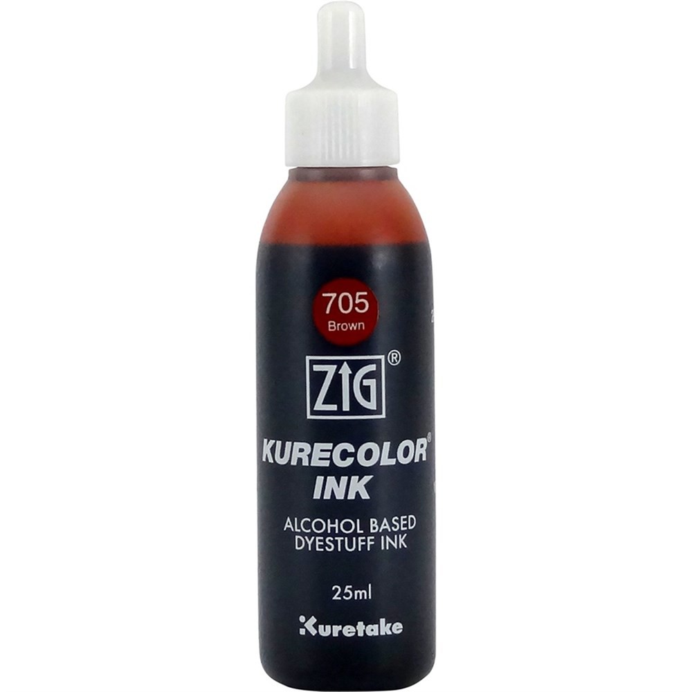 Zig Kurecolor Mürekkep 25 ml 705 Brown