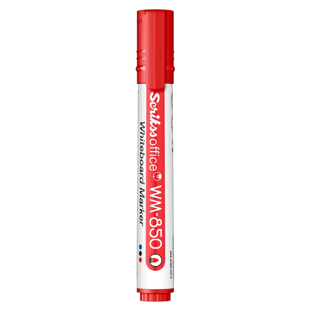 Scrikss Whiteboard Marker Kalem Kırmızı