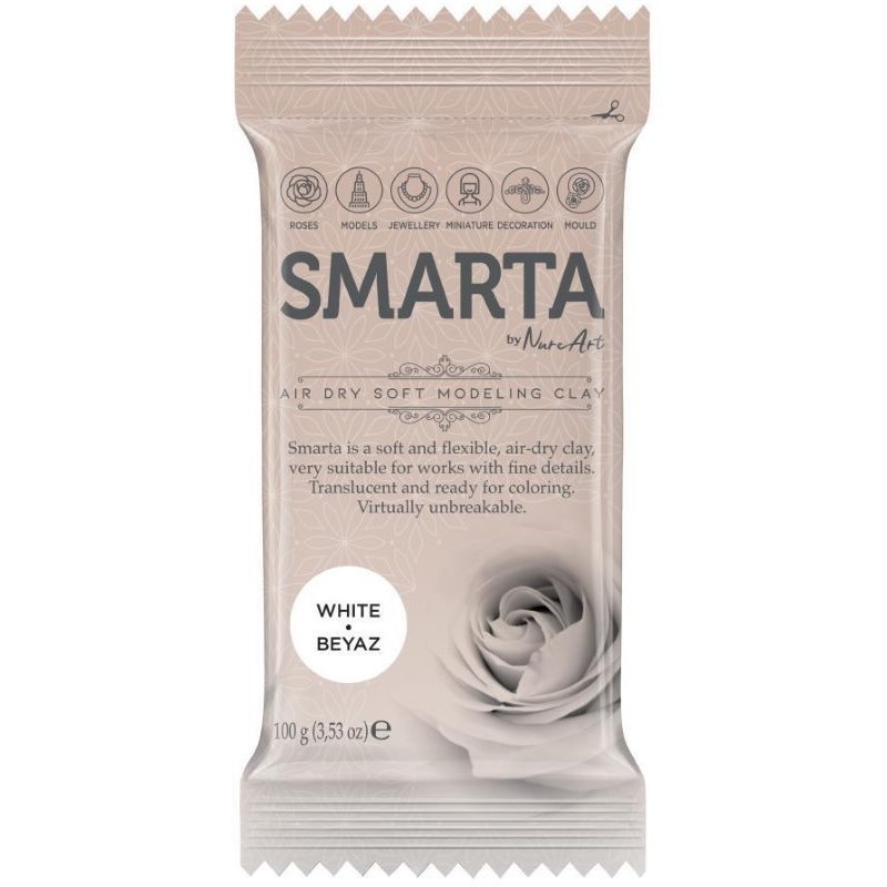 Smarta Havayla Kuruyan Model Hamuru 100gr Beyaz