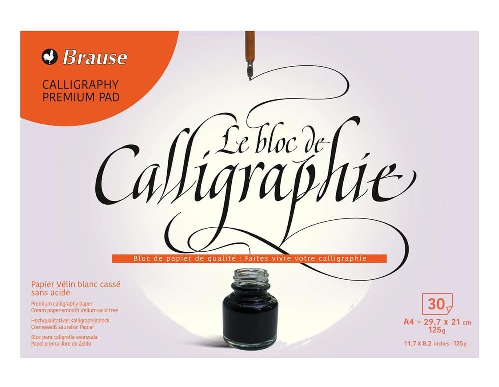 Brause Calligrahy Pad Assorted Colors 120 gr A4 30 Yaprak
