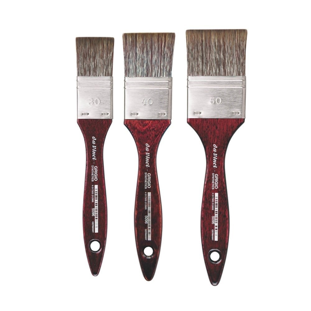 Da Vinci Grigio Sentetik Düz Uçlu Geniş Yüzey Fırçası Seri 5096 No:50