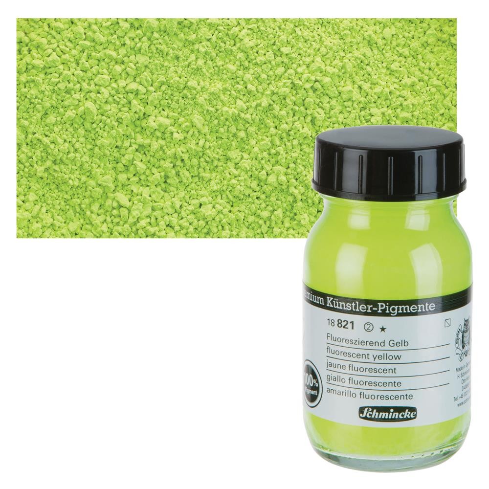 Schmincke Toz Pigment Fluorescent Yellow 100 ml