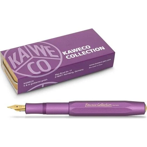 Kaweco AL Sport Collection Dolma Kalem Metalik Mor Medium Uç