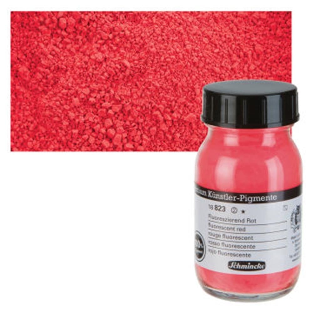 Schmincke Toz Pigment Fluorescent Red 100 ml