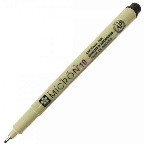 Sakura Pigma Micron 10 Çizim Kalemi Siyah 0.60 mm