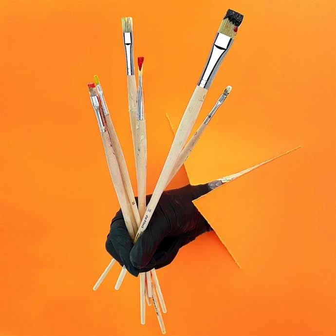 Da Vinci Sentetik Düz Uçlu Akrilik Boya Ve Yağlı Boya Fırçası Seri 8329 No:24