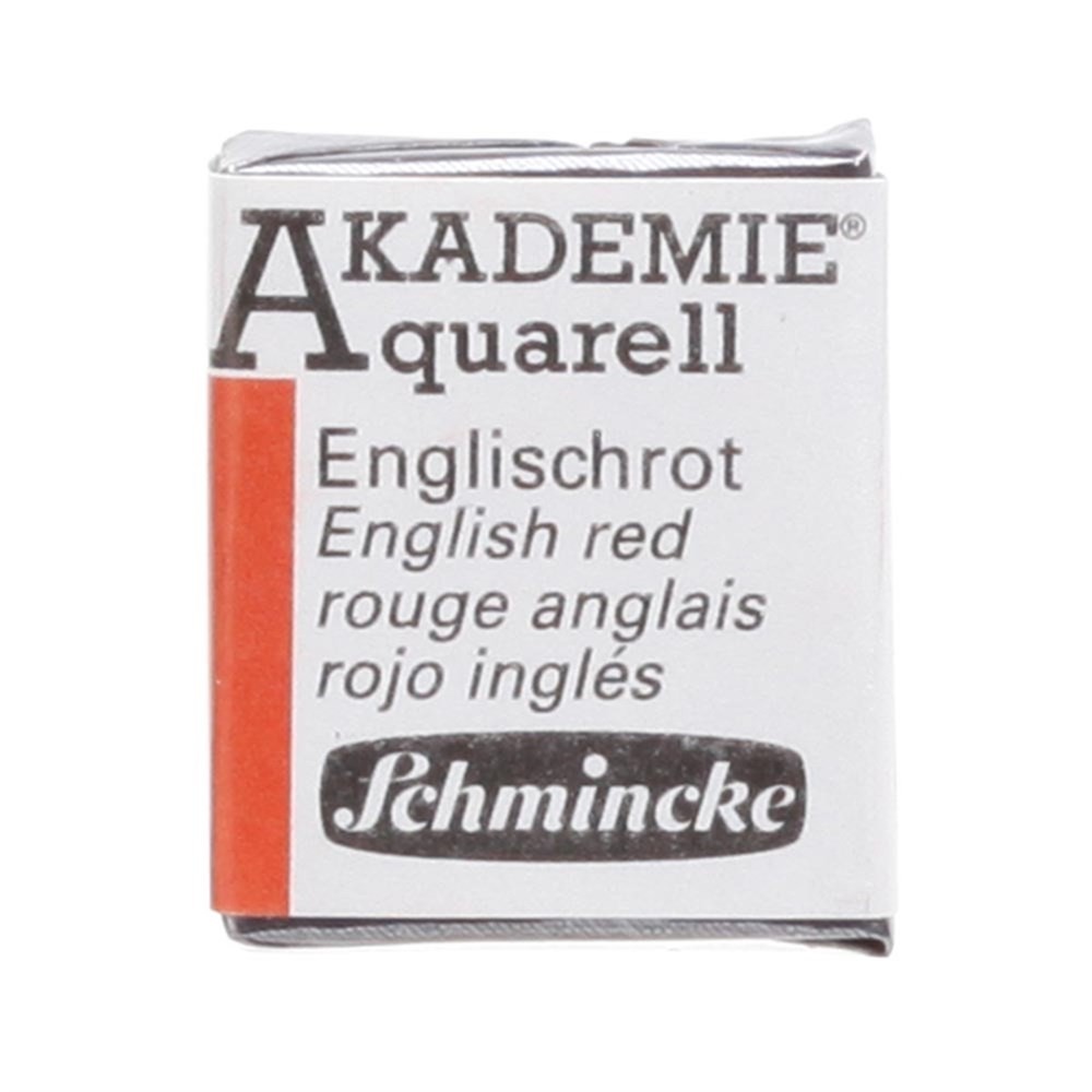 Schmincke Akademie Aquarell Yarım Tablet Sulu Boya 666 English Red