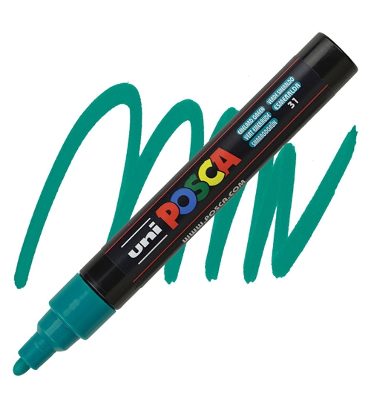 Uni Posca Pc-5M Boyama Markörü 1.8-2.5 mm Metalik Yeşil