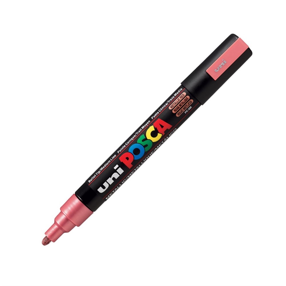 Uni Posca Pc-5M Boyama Markörü 1.8-2.5 mm Metalik Kırmızı