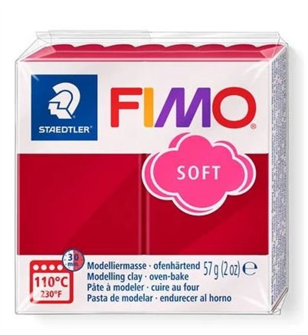 Fimo Soft Polimer Kil Vişne Kırmızı 57 gr